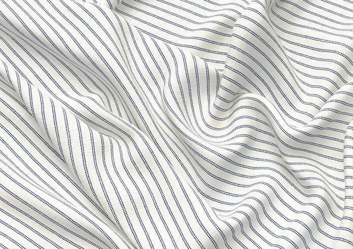 Laura Ashley Candy Stripe, French Navy - Roman Blind - Image 4